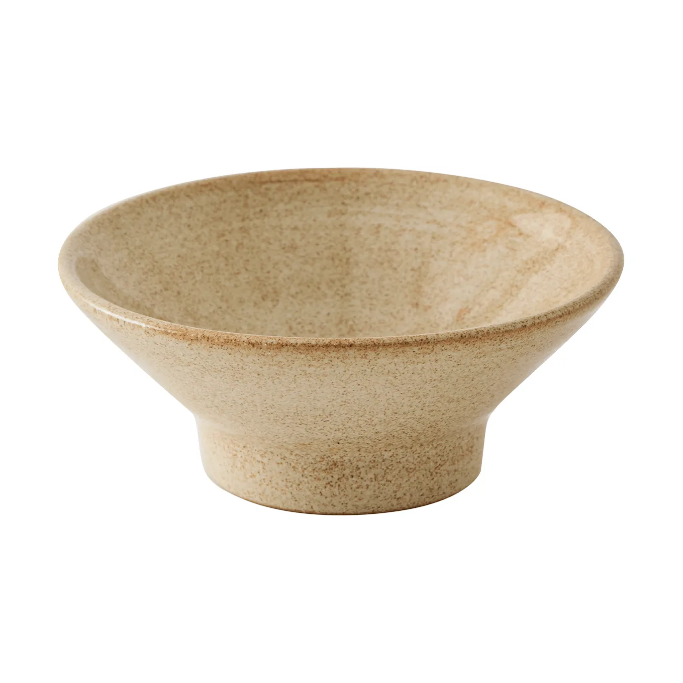 Elio skål på fod, Beige speckled, Ø14,5x6 cm Tell Me More