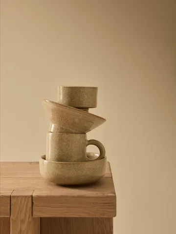 Elio skål på fod - Dark brown, Ø14,5x6 cm - Tell Me More