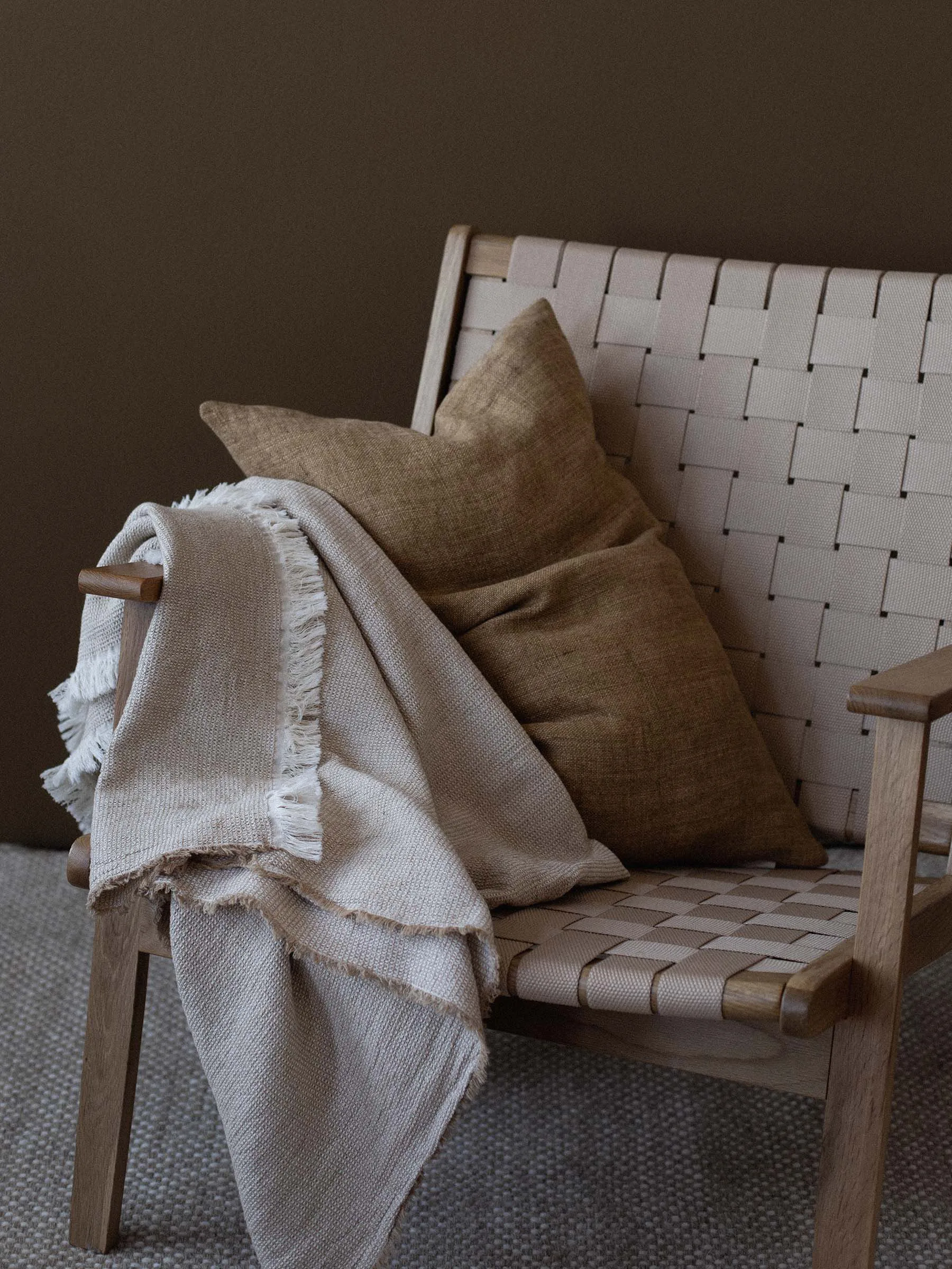 Florian plaid 135x200 cm, Beige Tell Me More