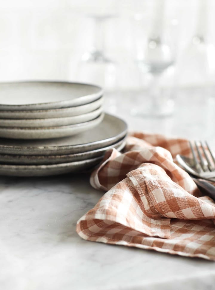 Gingham ternet viskestykke 70x50 cm, Biscuit Tell Me More