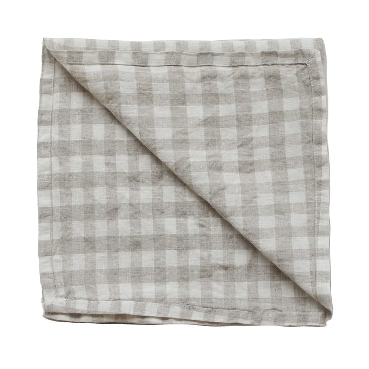 Gingham ternet viskestykke 70x50 cm - Natural - Tell Me More