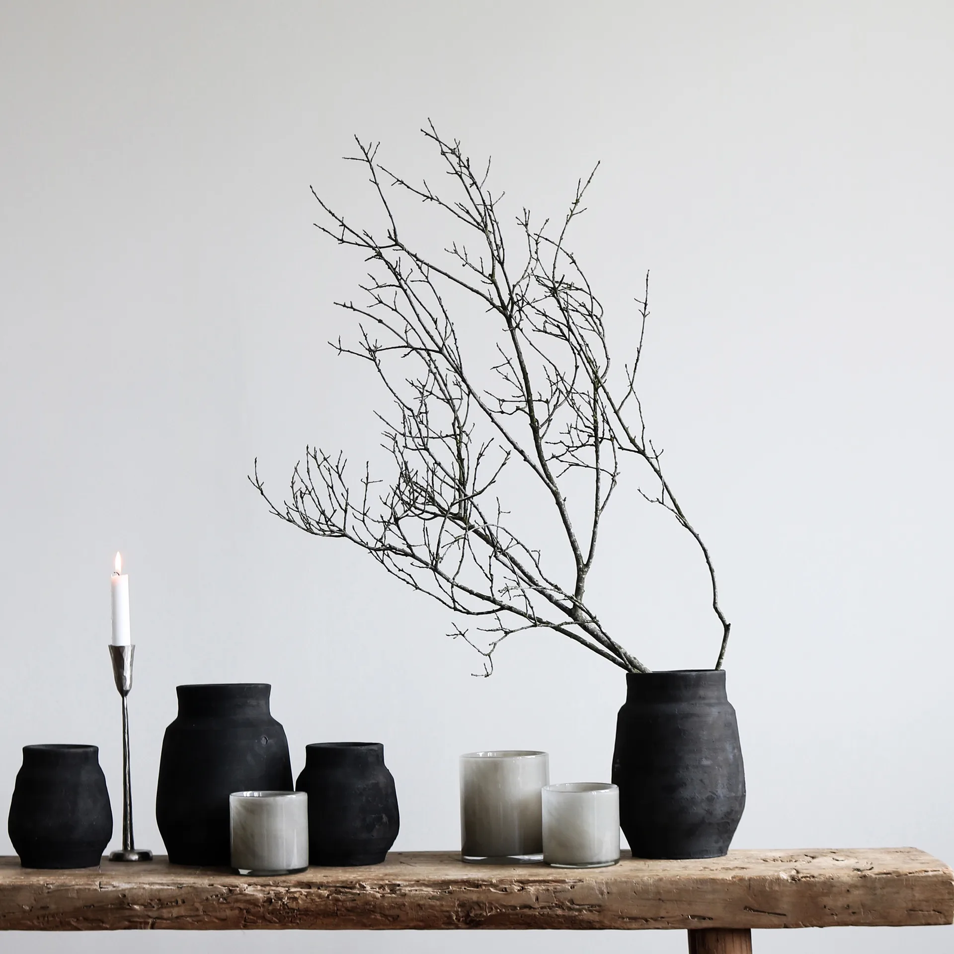 Hero krukke L Ø15 cm, Sort Tell Me More