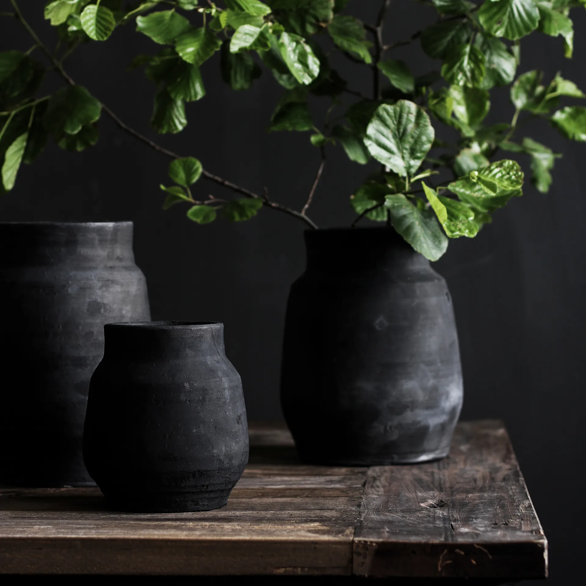 Hero krukke S Ø12 cm, Sort Tell Me More