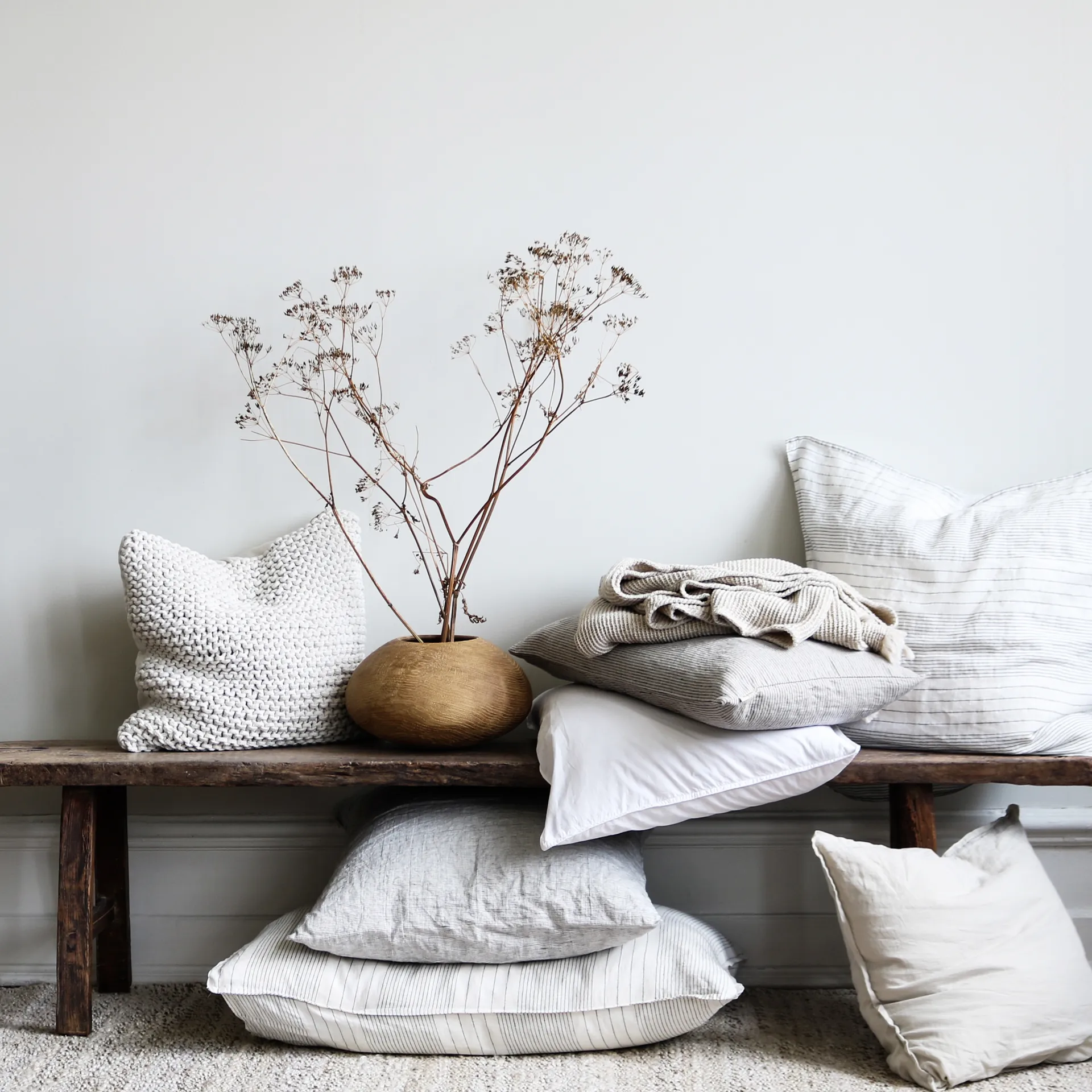 Klint pudebetræk 40x60 cm, Beige/Sort Tell Me More