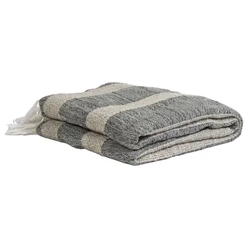 Mauro plaid 130x170 cm - Grå/Hvid - Tell Me More