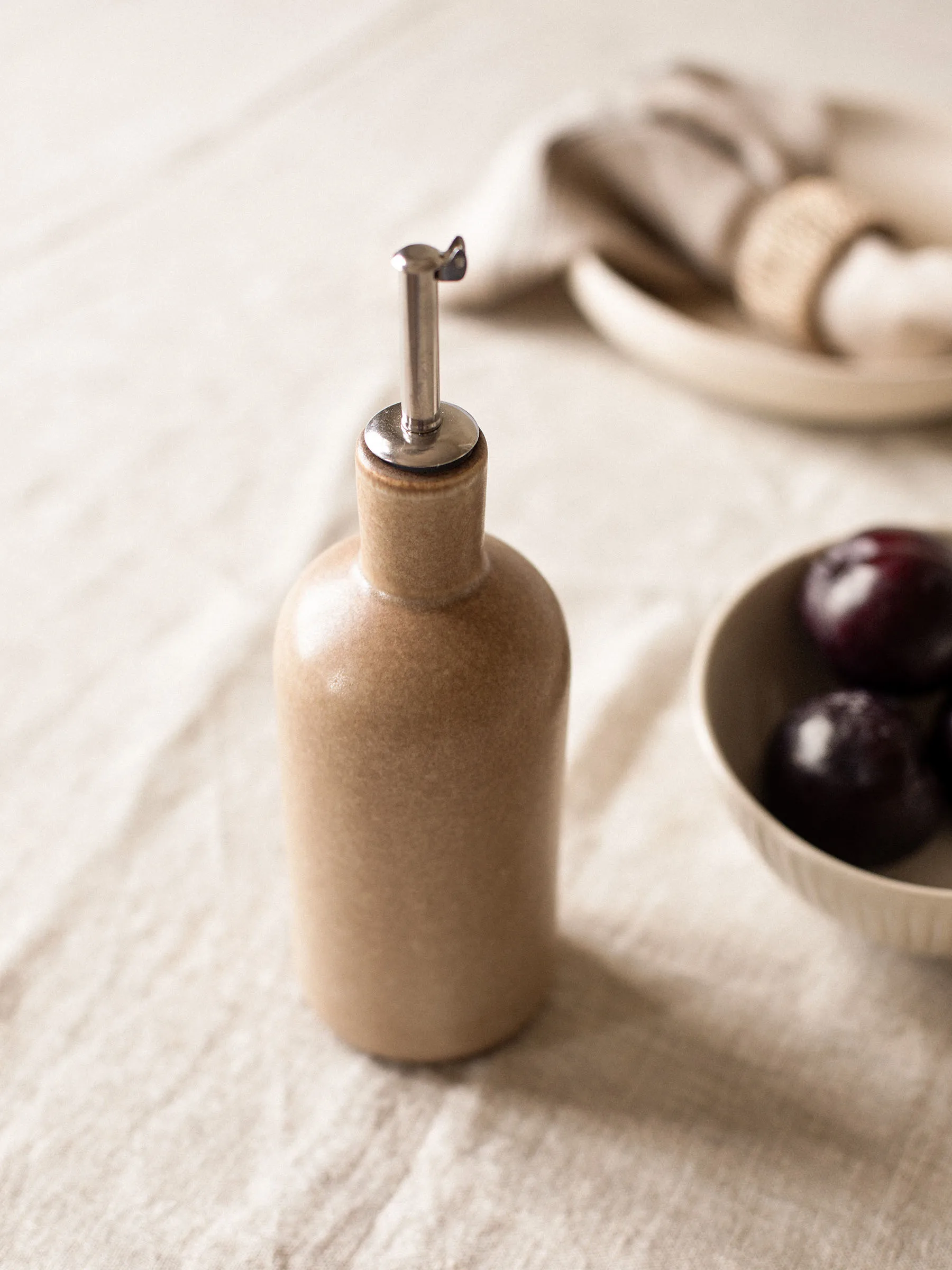 Palermo flaske til olie- & eddike, Beige, small 50 cl Tell Me More