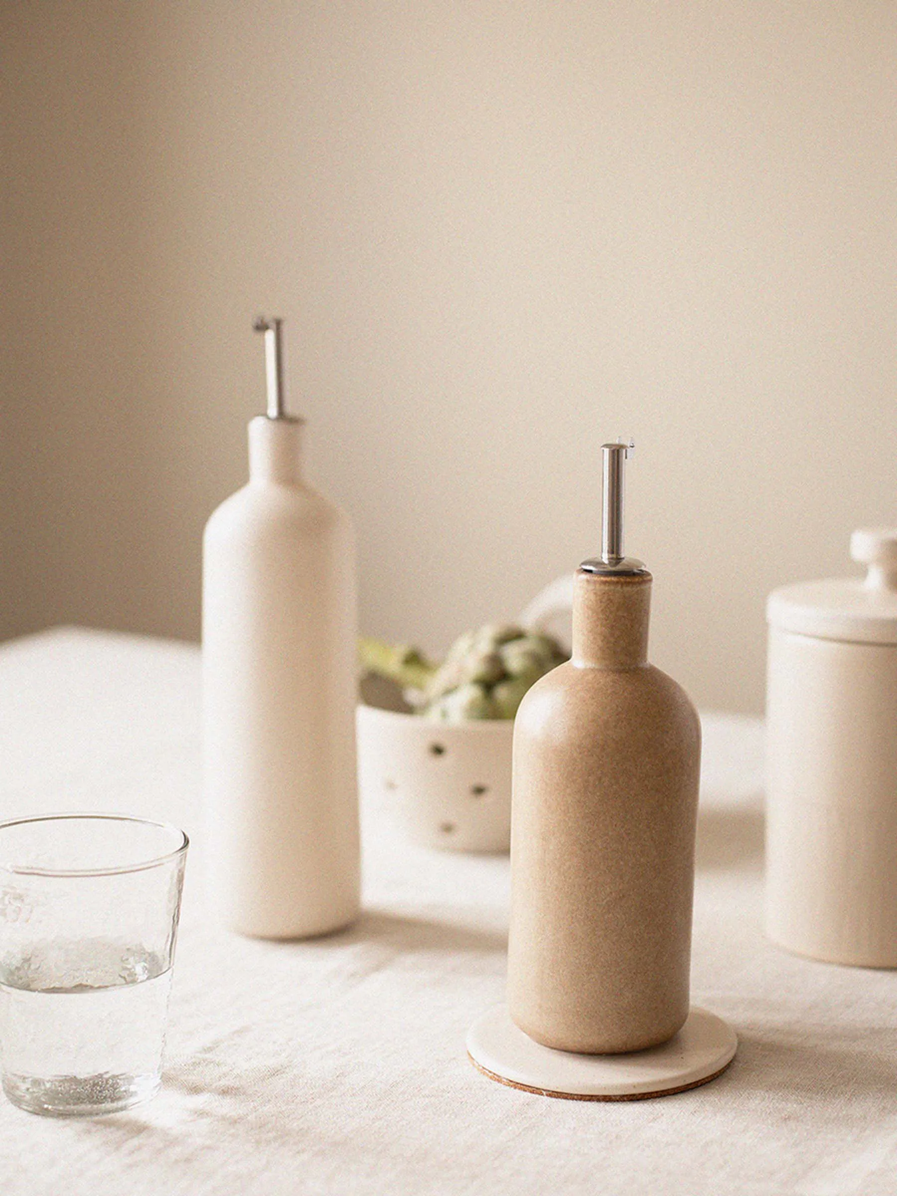 Palermo flaske til olie- & eddike, Beige, small 50 cl Tell Me More