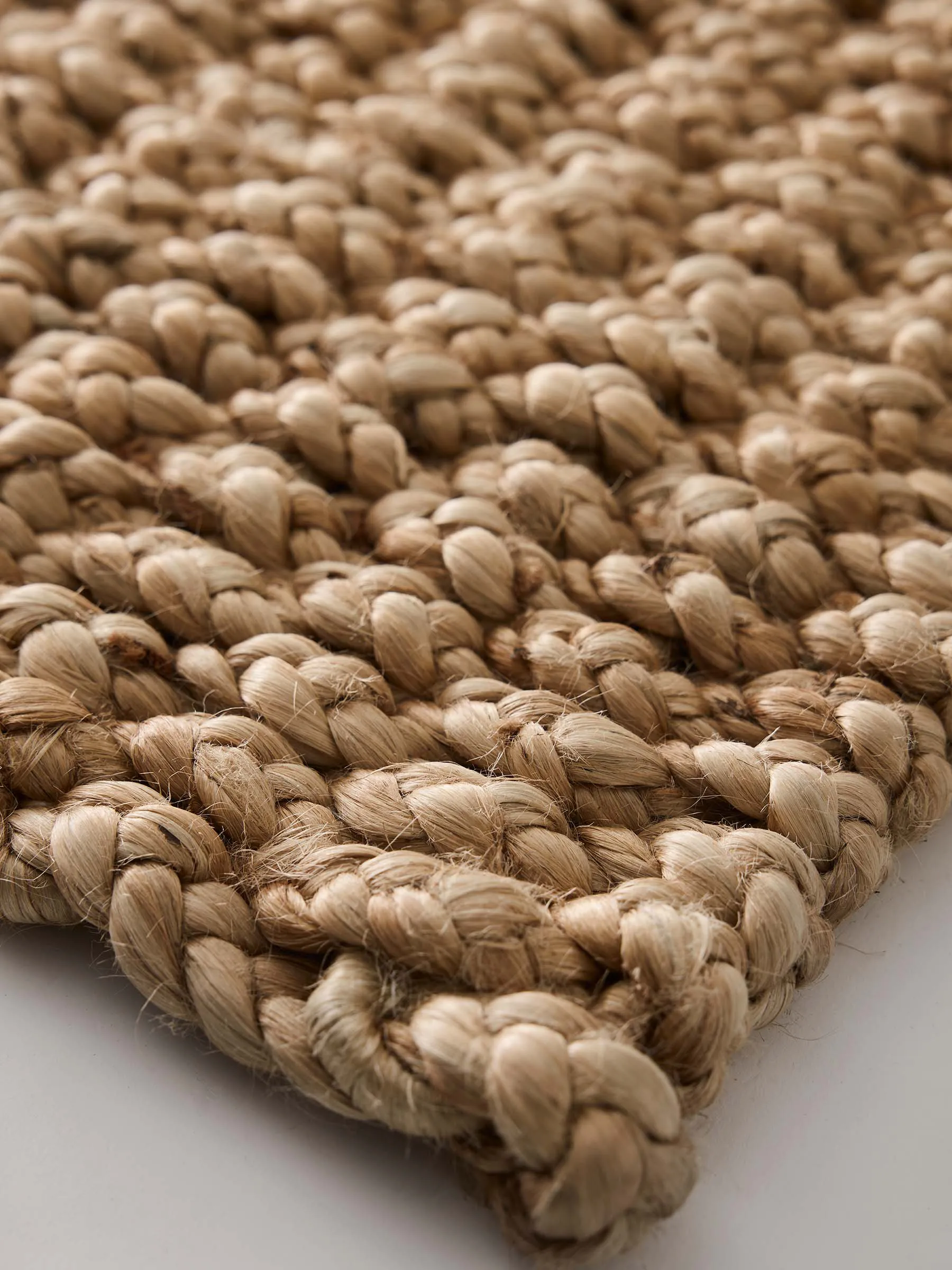 Tell Me More Braided jute dørmåtte 45x75 cm, Natural Tell Me More