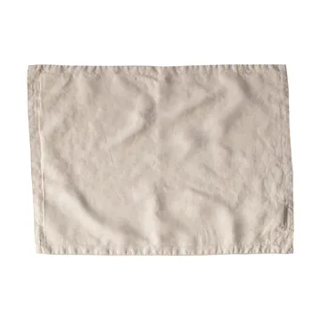 Tell Me More dækkeserviet hør 35x50 cm - Warm grey - Tell Me More