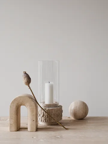 Travertine bogstøtte - 15 cm - Tell Me More