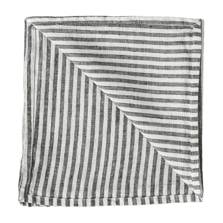 Washed linen stofserviet 45x45 cm - Grey/White - Tell Me More