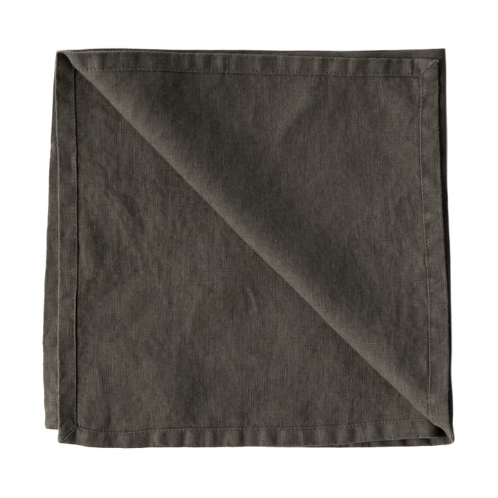 Washed linen stofserviet 45x45 cm - Taupe - Tell Me More