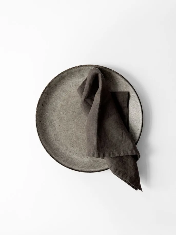 Washed linen stofserviet 45x45 cm, Taupe Tell Me More