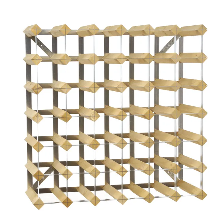 The Swedish Wine Rack Factory vinstativ 42 flasker udbyggbart - Lys eg - The Swedish Wine Rack Factory