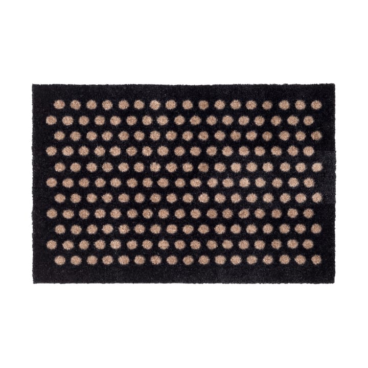 Dot dørmåtte - Black/sand, 40x60 cm - Tica copenhagen