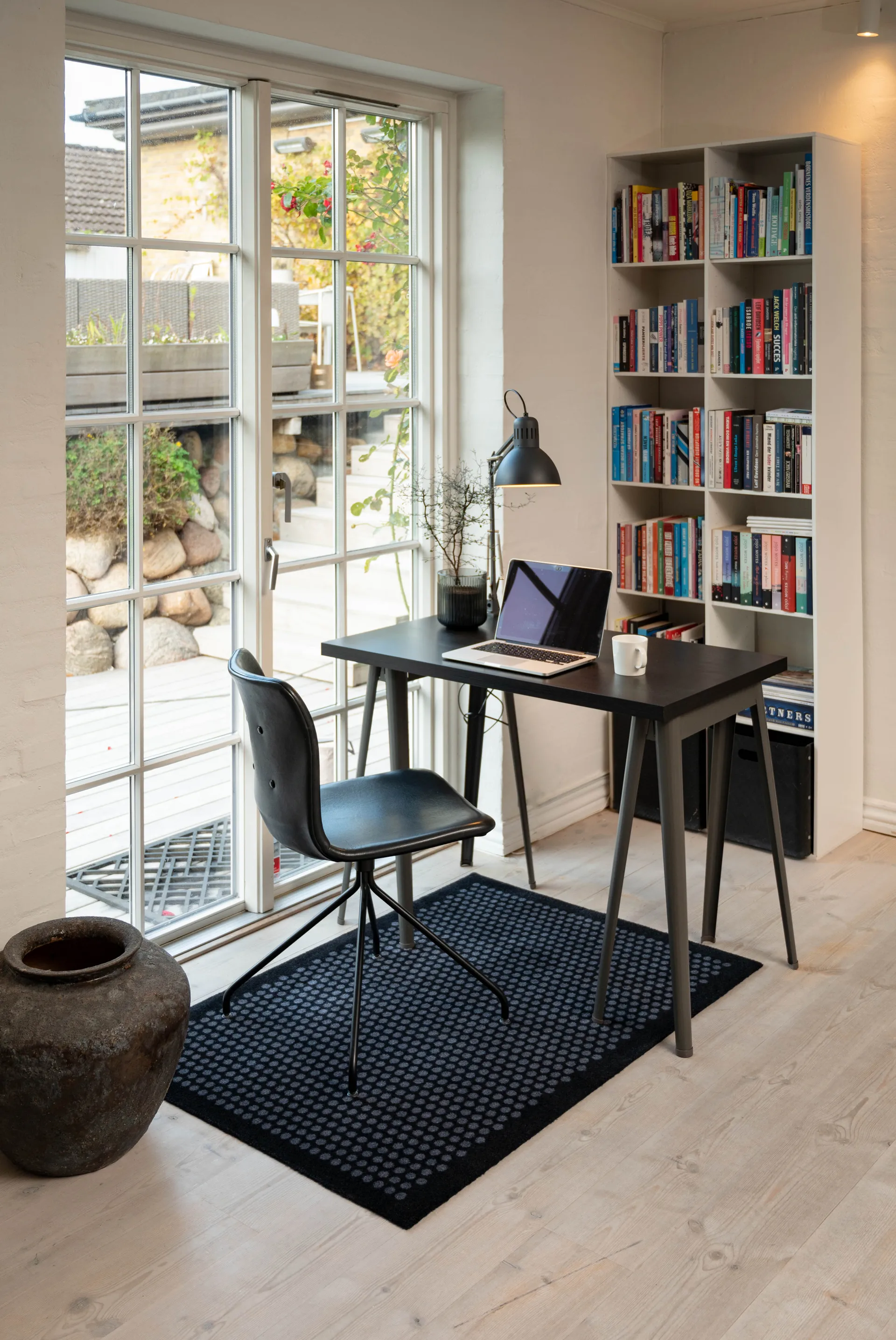 Dot entrétæppe/løber, Black, 90x130 cm tica copenhagen