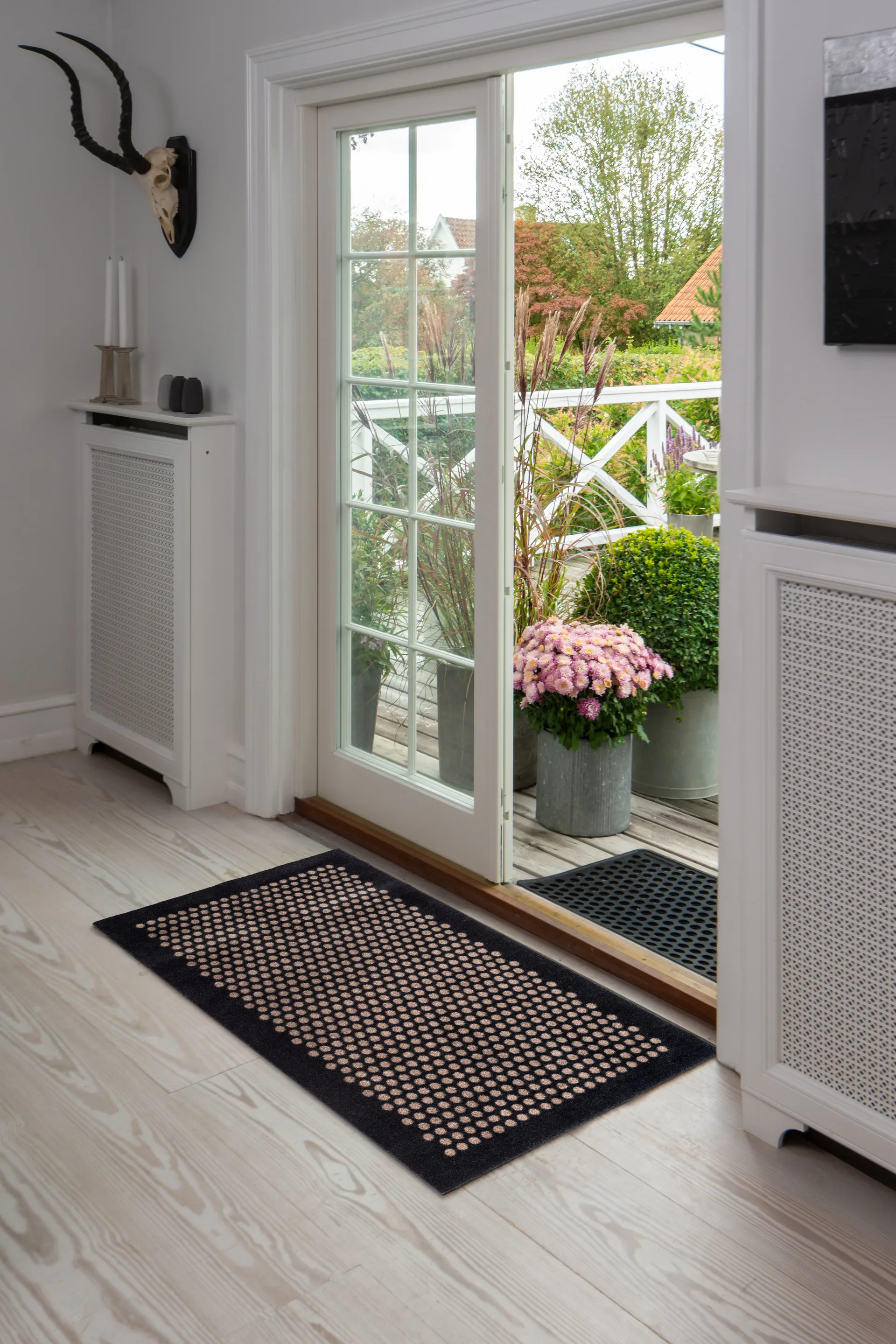 Dot entrétæppe/løber, Black/sand, 67x120 cm tica copenhagen