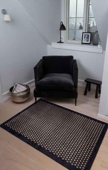 Dot entrétæppe/løber - Black/sand, 90x130 cm - tica copenhagen