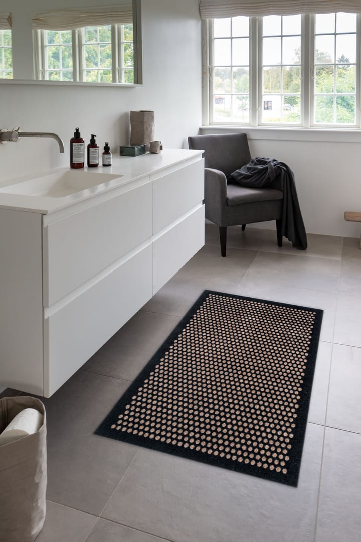 Dot entrétæppe/løber, Black/sand, 90x130 cm tica copenhagen