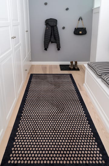 Dot entrétæppe/løber - Black/sand, 90x200 cm - tica copenhagen