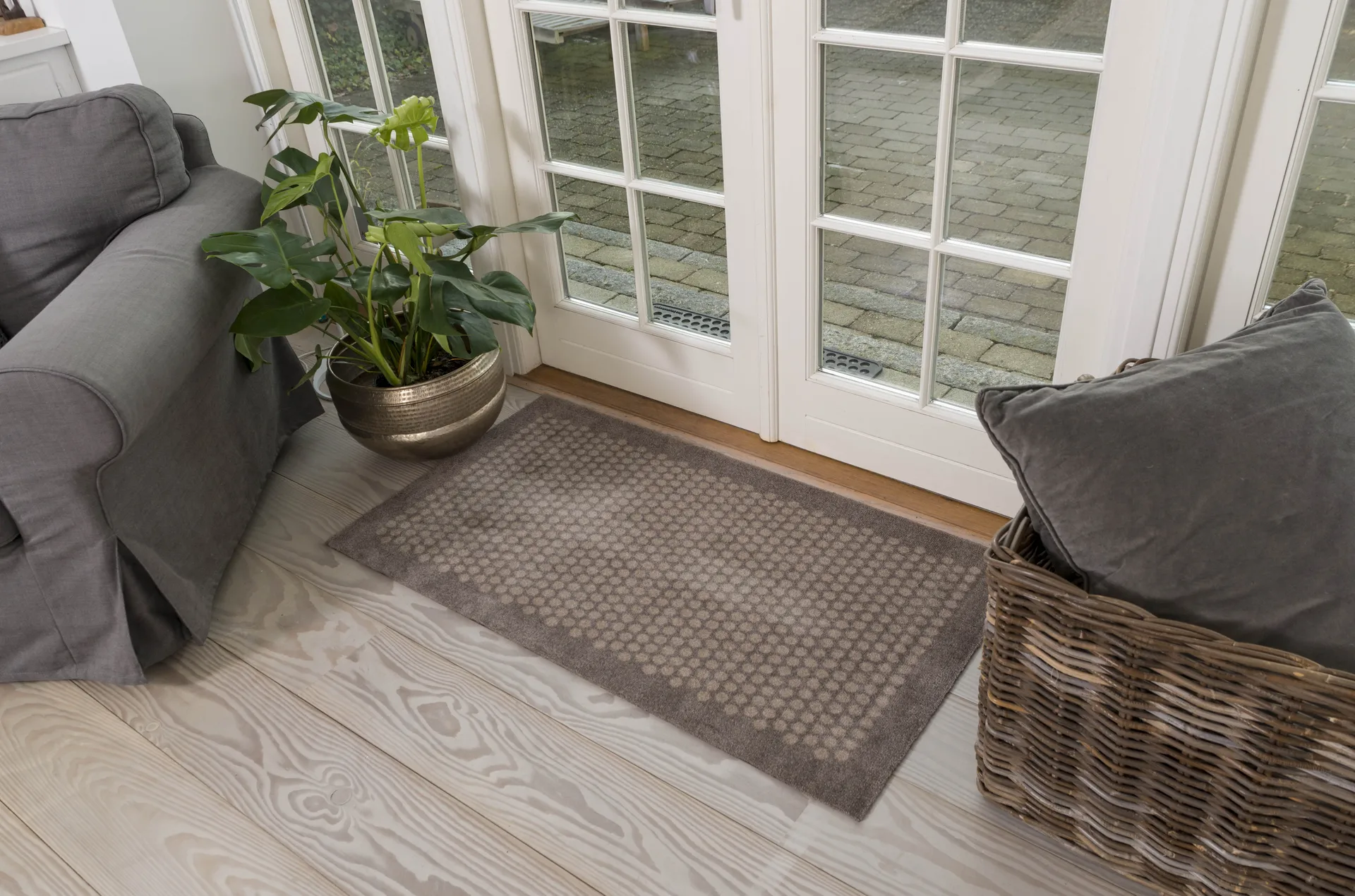 Dot entrétæppe/løber, Sand, 67x120 cm tica copenhagen