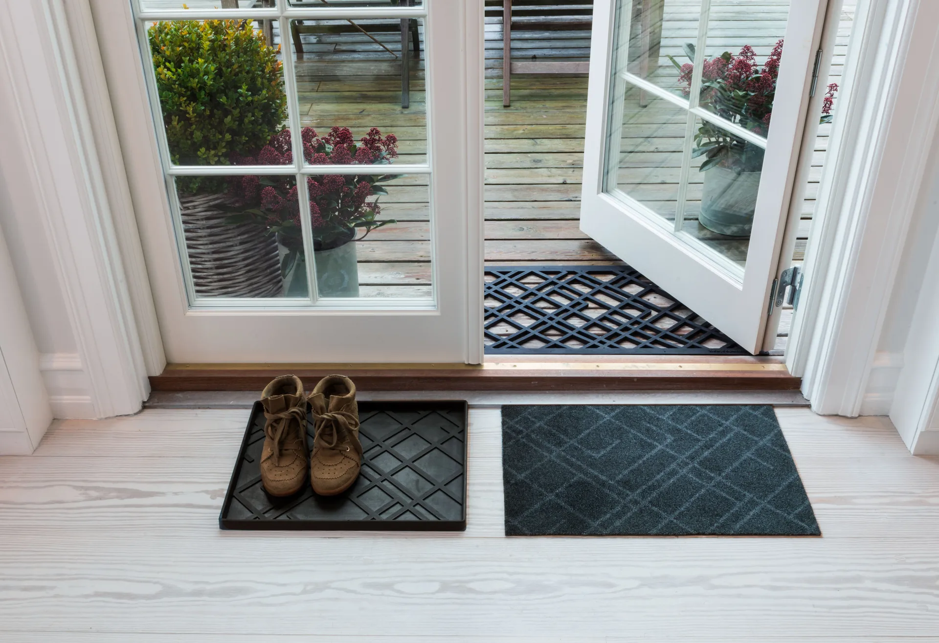 Lines dørmåtte gummi, 45x75 cm tica copenhagen