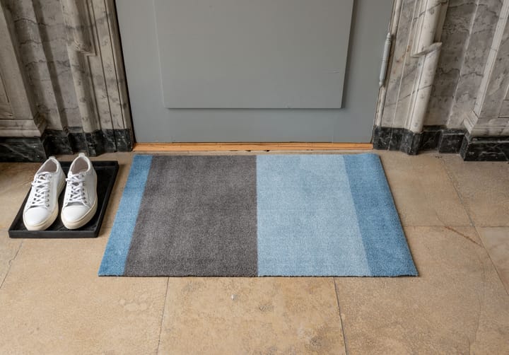 Stripes by tica, horisontal, dørmåtte, Blue/steel grey, 60x90 cm tica copenhagen
