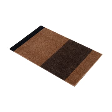 Stripes by tica, horisontal, dørmåtte - Cognac-dark brown-black, 40x60 cm - tica copenhagen