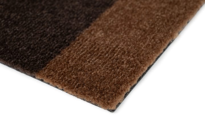 Stripes by tica, horisontal, dørmåtte - Cognac-dark brown-black, 40x60 cm - tica copenhagen