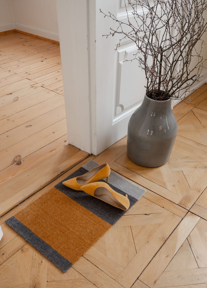 Stripes by tica, horisontal, dørmåtte, Dijon/brown/sand, 40x60 cm tica copenhagen