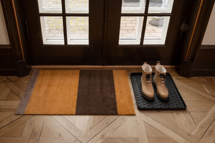 Stripes by tica, horisontal, dørmåtte, Dijon/brown/sand, 60x90 cm tica copenhagen