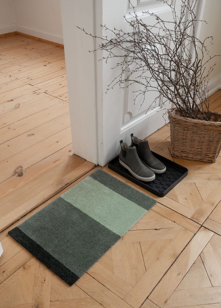 Stripes by tica, horisontal, dørmåtte, Green, 40x60 cm tica copenhagen