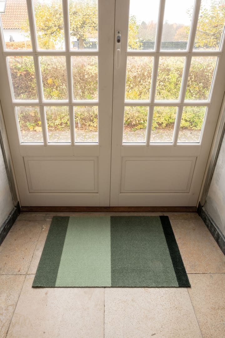 Stripes by tica, horisontal, dørmåtte, Green, 60x90 cm tica copenhagen