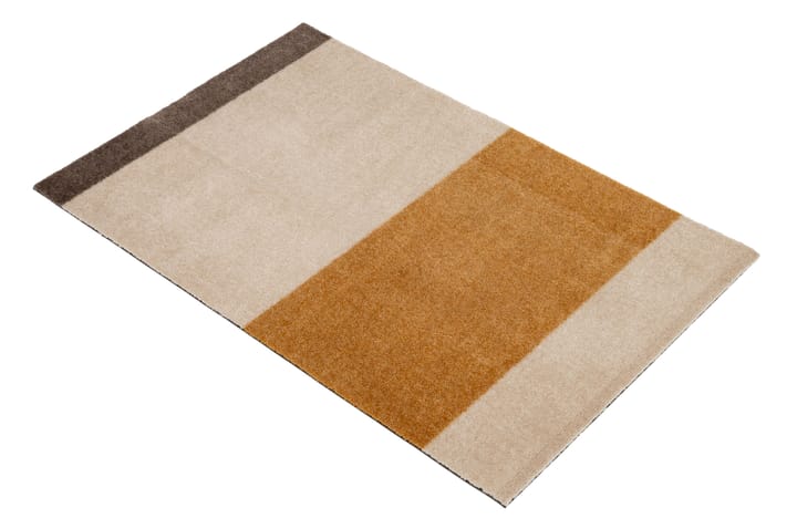 Stripes by tica, horisontal, dørmåtte - Ivory/Dijon/Brown, 60x90 cm - tica copenhagen