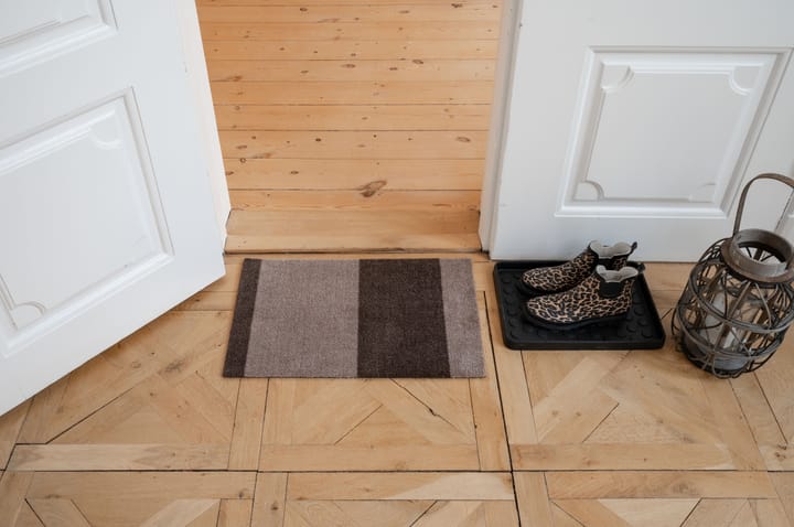 Stripes by tica, horisontal, dørmåtte, Sand/brown, 40x60 cm tica copenhagen