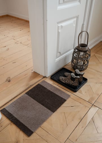 Stripes by tica, horisontal, dørmåtte - Sand/brown, 40x60 cm - tica copenhagen
