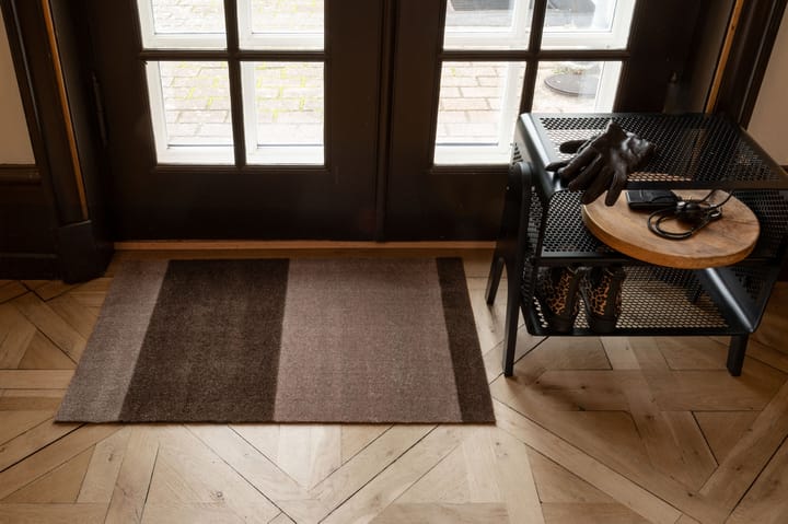 Stripes by tica, horisontal, dørmåtte, Sand/brown, 60x90 cm tica copenhagen