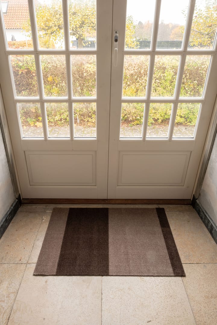 Stripes by tica, horisontal, dørmåtte, Sand/brown, 60x90 cm tica copenhagen