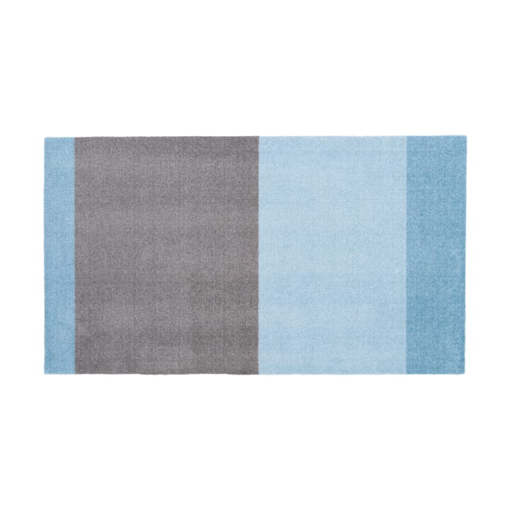Stripes by tica, horisontal, entrétæppe/løber - Blue/Steel grey, 67x120 cm - Tica copenhagen