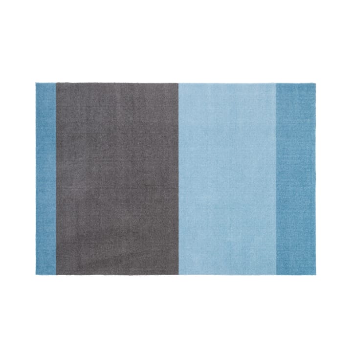 Stripes by tica, horisontal, entrétæppe/løber - Blue/steel grey, 90x130 cm - Tica copenhagen
