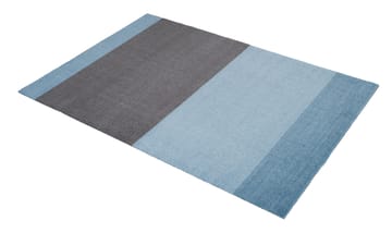 Stripes by tica, horisontal, entrétæppe/løber - Blue/Steel grey, 90x130 cm - tica copenhagen