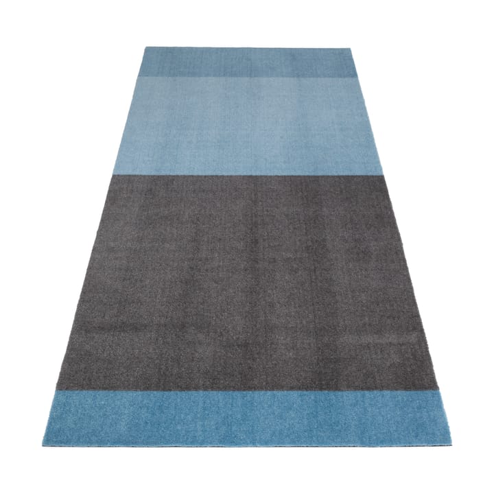 Stripes by tica, horisontal, entrétæppe/løber - Blue/steel grey, 90x200 cm - Tica copenhagen