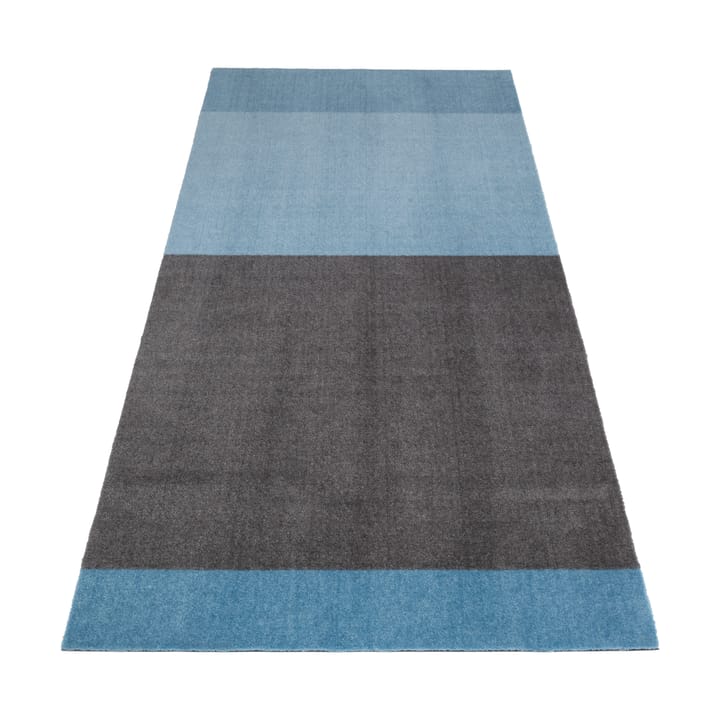 Stripes by tica, horisontal, entrétæppe/løber - Blue/Steel grey, 90x200 cm - tica copenhagen
