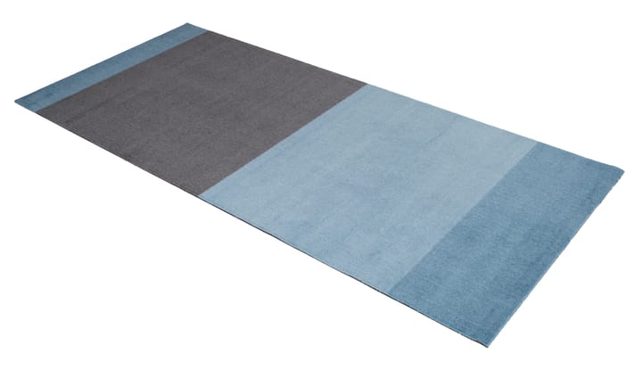 Stripes by tica, horisontal, entrétæppe/løber, Blue/steel grey, 90x200 cm tica copenhagen