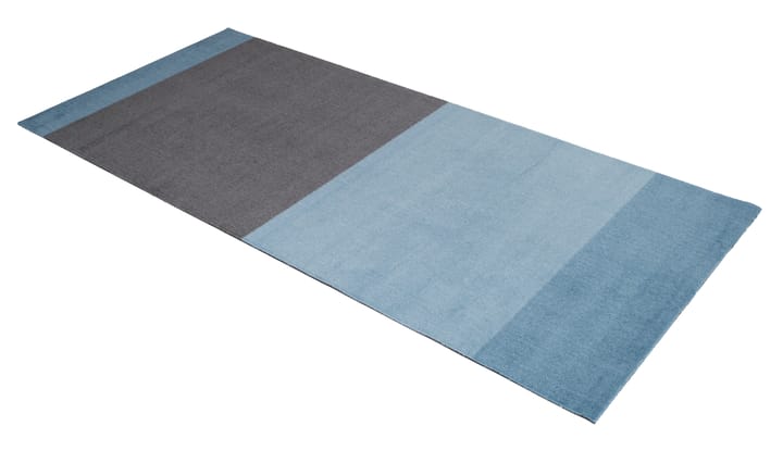 Stripes by tica, horisontal, entrétæppe/løber - Blue/Steel grey, 90x200 cm - tica copenhagen