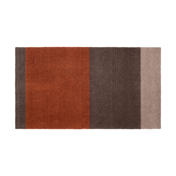 Stripes by tica, horisontal, entrétæppe/løber - Brown/terrakotta 67x120 cm - Tica copenhagen