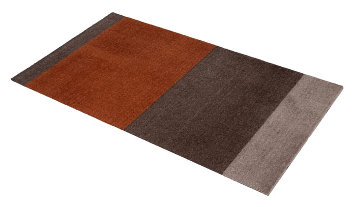 Stripes by tica, horisontal, entrétæppe/løber, Brown/terrakotta 67x120 cm tica copenhagen