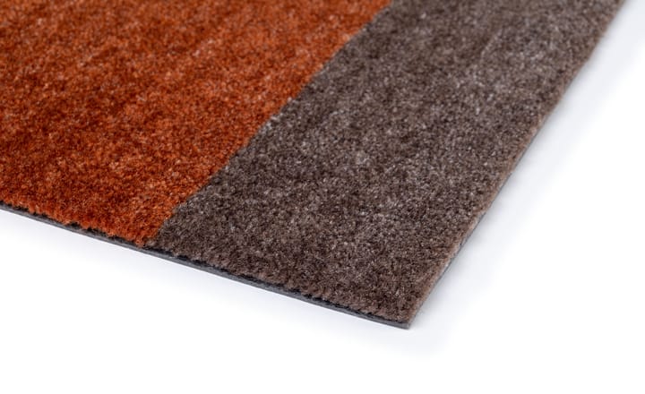Stripes by tica, horisontal, entrétæppe/løber, Brown/terrakotta 67x120 cm tica copenhagen