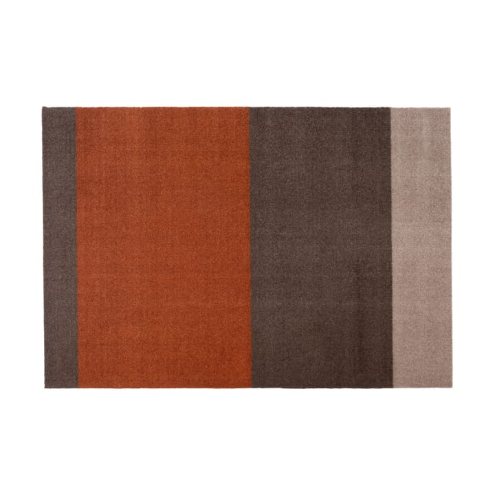 Stripes by tica, horisontal, entrétæppe/løber - Brown/terrakotta 90x130 cm - Tica copenhagen