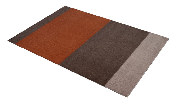 Stripes by tica, horisontal, entrétæppe/løber, Brown/terrakotta 90x130 cm tica copenhagen